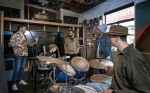 Local musicians Casey Magee, Fraser Browne, Hani Totorewa and Kauri Jackson work with Rohan Evans on his new song. Local musicians Casey Magee, Fraser Browne, Hani Totorewa and Kauri Jackson work with Rohan Evans on his new song.