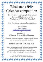 Whakatane SPCA 2016 Calendar Competition
