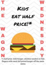 The Wagon Gourmet Burgers Whakatane, kids eat half price Wednesday The Wagon Gourmet Burgers Whakatane, kids eat half price Wednesday