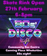 80s Night Roller Skating Session Whakatane