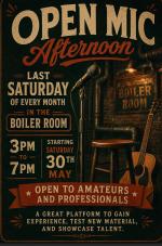 Boiler Room - Open Mic