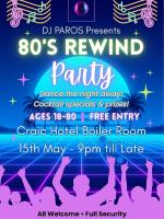 80's Rewind Party Whakatane