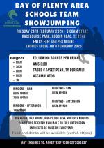 Bay of Plenty Schools Team Showjumping Edgecumbe Whakatane