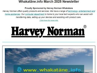 Whakatāne.info March Newsletter