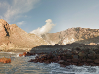 Explore White Island (Whakaari) with Google Street View