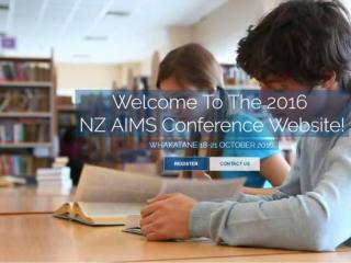 NZ AIMS Conference 2016