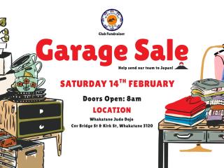 Whakatāne Judo Club Fundraiser Garage Sale