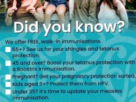 Immunisation information